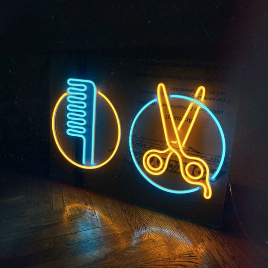 BARBER SHOP 2 NEON SIGN