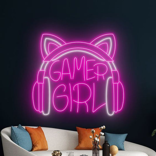 GAMER GIRL NEON SIGN NEON SIGN