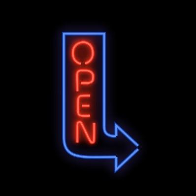 OPEN 2 NEON SIGN