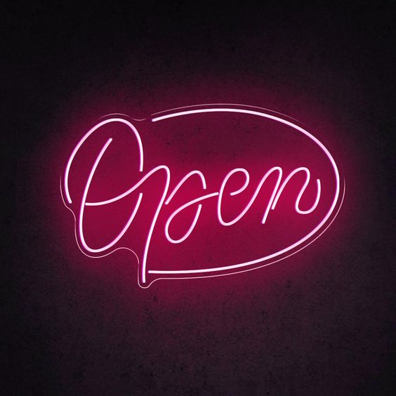 OPEN 3 NEON SIGN