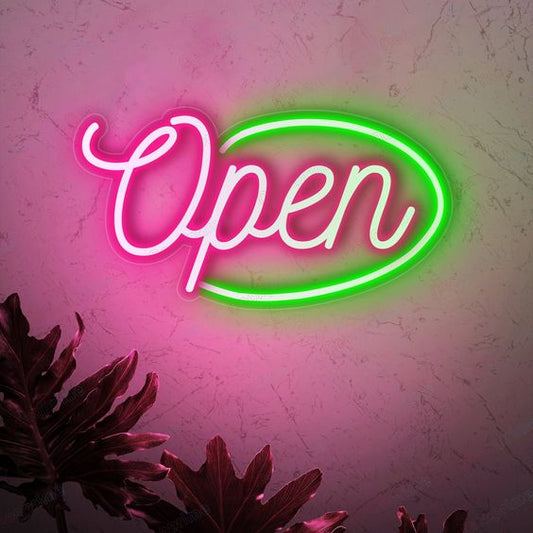 OPEN 4 NEON SIGN