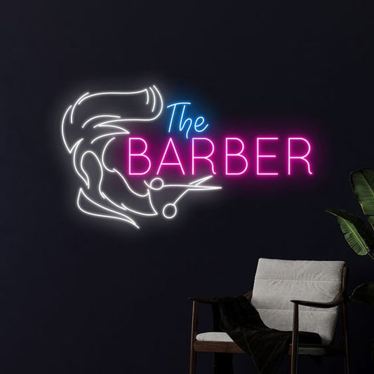 THE BARBER NEON SIGN