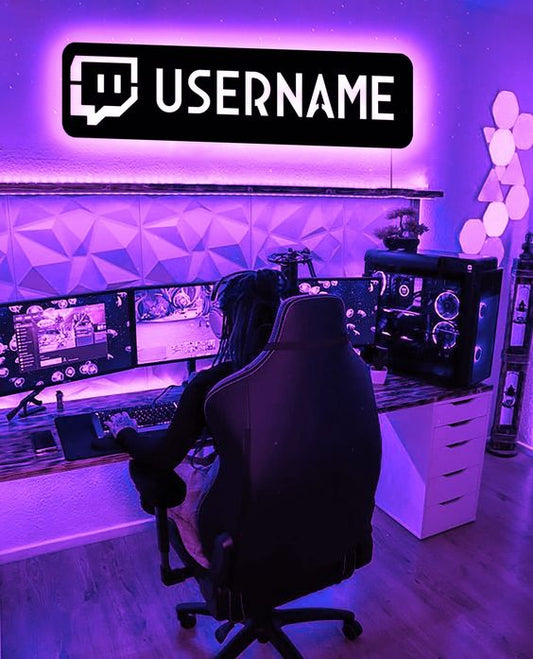 TWITCH USERNAME NEON SIGN NEON SIGN